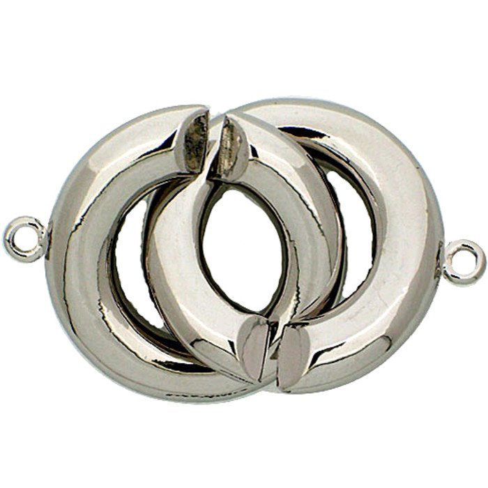 clasp with 1 row; consisting of 2 rings