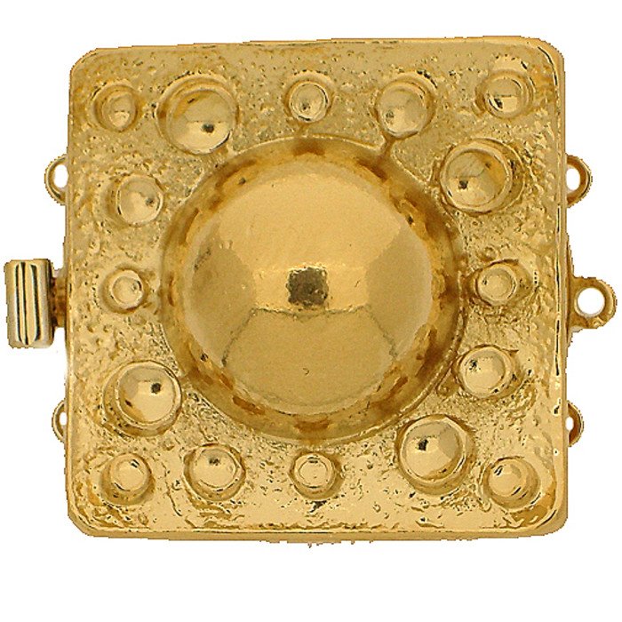 Clasp with 3 rows and springtongue mechanism