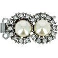 pearl clasp with 2 rows and spring tongue mechanism IKP 7mm 13543-02-06-0n-a00