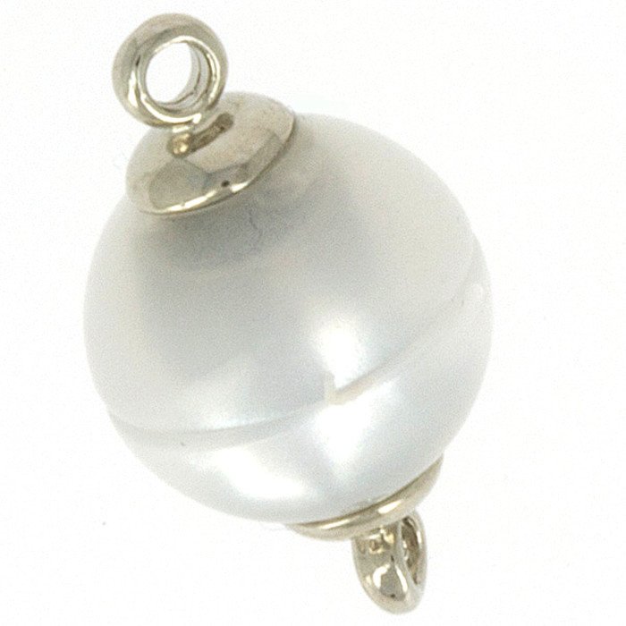 Polaris-clasp magnetic; colour:shiny white; Colour differences depending on production lots are possible.