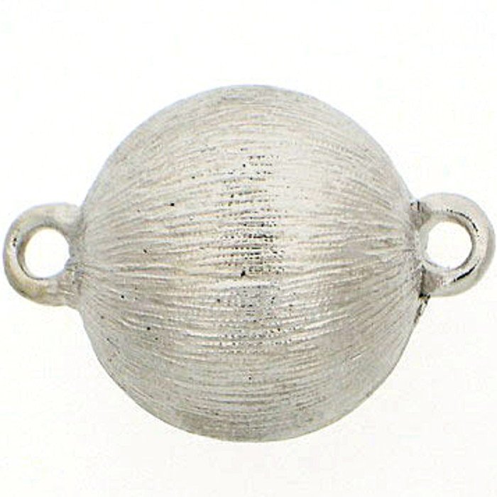 Ball clasp magnetic with soft structurated surface