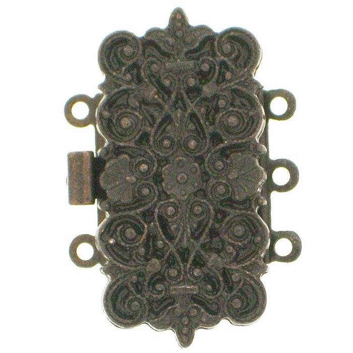 3- row clasp with springtongue mechanism