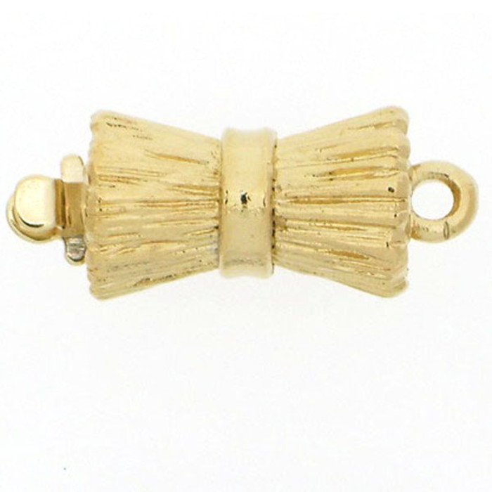 Bracelet or collier clasp with springtongue mechanism 1-row structurated surface classic nostalgic