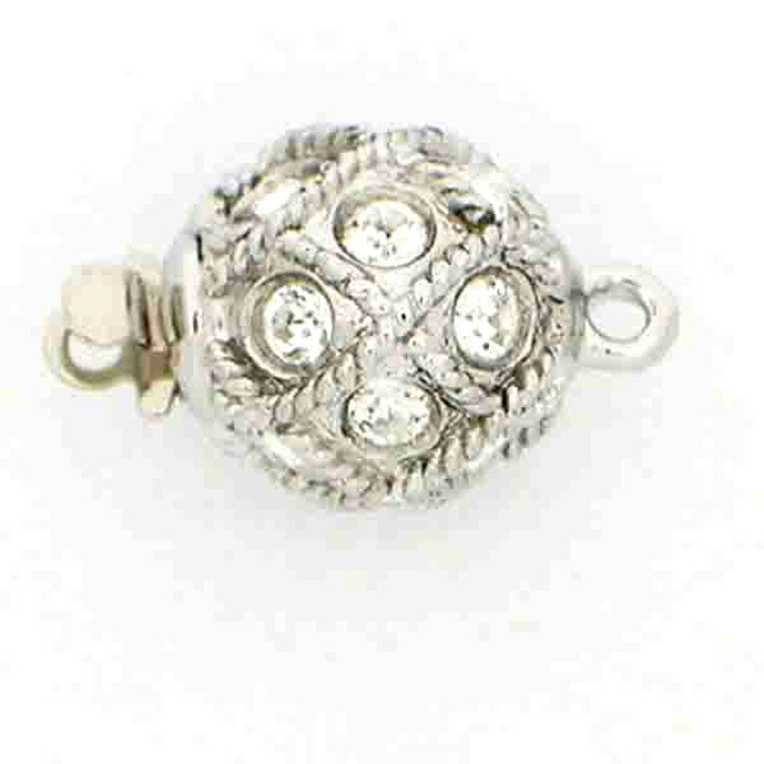 Ball clasp with springtongue mechanism