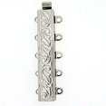 5 strand bracelet clasp and ornamental design perfect for bracelets , sliderclasp, rectangular multi-row / -strand 12597-05-06-00-000